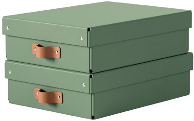 LEITZ Aufbewahrungsbox-Set Puro, Karton, 8 Liter, salbeigrün