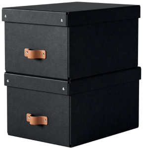 LEITZ Aufbewahrungsbox-Set Puro, Karton, 17 Liter, nachtblau