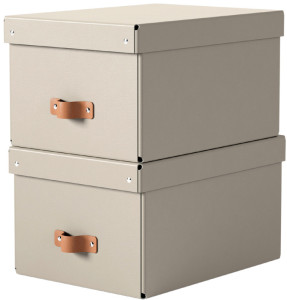 LEITZ Aufbewahrungsbox-Set Puro, Karton, 17 Liter, schwarz