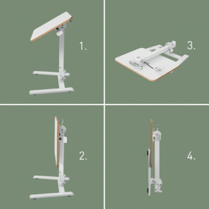 LEITZ Sitz-Steh Workstation Ergo Compact, klappbar, weiß