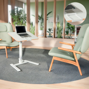 LEITZ Sitz-Steh Workstation Ergo Compact, klappbar, weiß