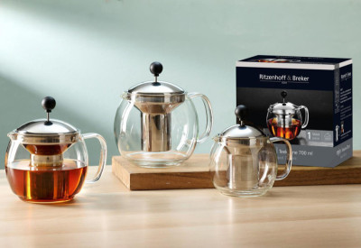 Ritzenhoff & Breker Théière ENJOY, en verre, 1,4 litre