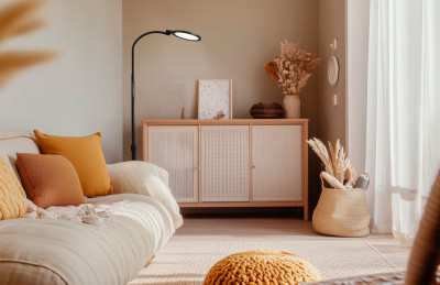 Hansa LED-Stehleuchte/-Leseleuchte ATRIA, matt-schwarz