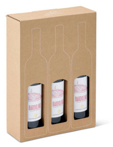ColomPac Carton de présentation pour 1 bouteille de vin