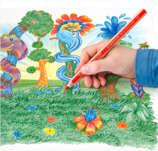 STAEDTLER Crayon de couleur triangulaire Noris super jumbo