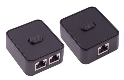 shiverpeaks Commutateur réseau manuel, 3 ports, noir