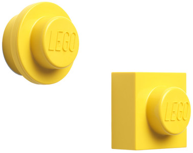 Restposten: LEGO Haftmagnet-Set, 2-teilig, blau