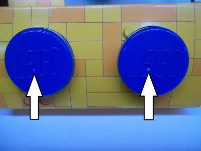 Restposten: LEGO Haftmagnet-Set, 2-teilig, blau