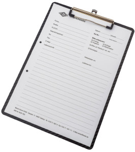 WEDO Porte-bloc aspect carbone, A4, en PP, noir