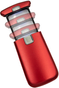 WEDO Lupe Lucina mit LED-Licht, silber