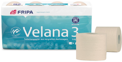 Fripa Papier toilette Velana, 2 couches, marron