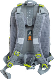 EBERHARD FABER Schulrucksack X-Style, grau/grün