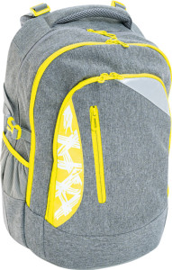 EBERHARD FABER Schulrucksack X-Style, grau/neongelb