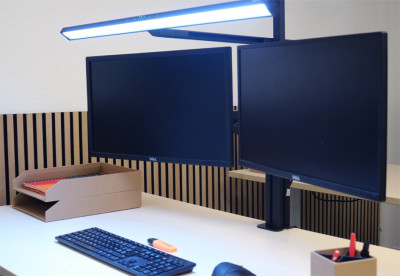 UNiLUX LED-Tischleuchte ELITE LUMINO SCREEN + Monitorarm