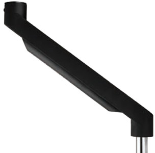 UNiLUX Gasfederarm AXIO, Aluminium/ABS, schwarz