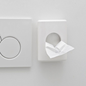 HYGOSTAR Hygienebeutelspender, Kunststoff, weiß