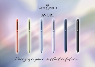FABER-CASTELL Stylo bille rétractable AVORI XB, Cosmic Flow