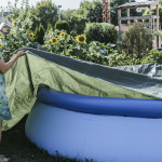 AGRIplus Gewebeplane mit Ösen, 8 x 10 m, weiß, 250 g/qm