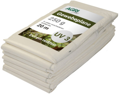 AGRIplus Gewebeplane mit Ösen, 8 x 10 m, grün, 250 g/qm