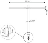 UNiLUX Lampe de bureau à LED ELITE LUMINO, pince, noir