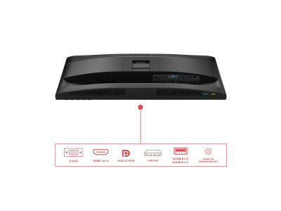 AOC : 24IN IPS FHD 300CD/ HDMI/VGA/DP/4USB/USB-B/HP/HAS