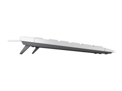 Cherry : CHERRY STREAM KEYBOARD FRANCE WHITE-GRAY
