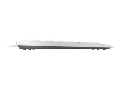 Cherry : CHERRY STREAM KEYBOARD FRANCE WHITE-GRAY