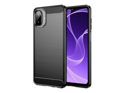 DLH : BLACK SILICONE CASE pour SAMSUNG GALAXY A07 (SM-A075 SM-A076)