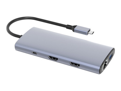 DLH : USB-C 4K DUAL DISPLAY DOCKING S TATION - 2X HDMI 4K/60HZ - 2X US