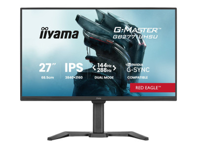 Iiyama : 27IN IPS 4K 144HZ/450CD/ 2HDMI/DP/2USB/2USB-C/HP/HAS