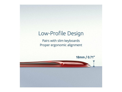 Kensington : SLIM DUO GEL Ko WRIST REST RED SLIM DUO GEL Ko WRIST REST RED