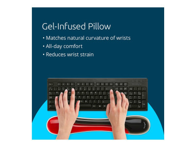 Kensington : SLIM DUO GEL Ko WRIST REST RED SLIM DUO GEL Ko WRIST REST RED