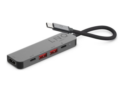 Linq : 5IN1 USB-C HUB 4K HDMI LINQ - GREY