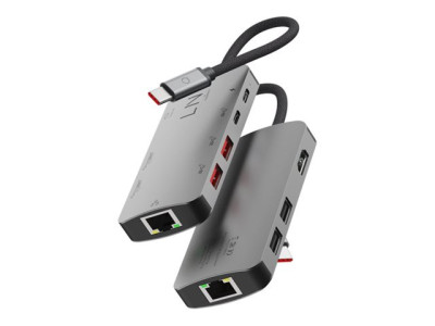 Linq : 8IN1 USB-C HUB 8K HDMI/RJ45 LINQ - GREY