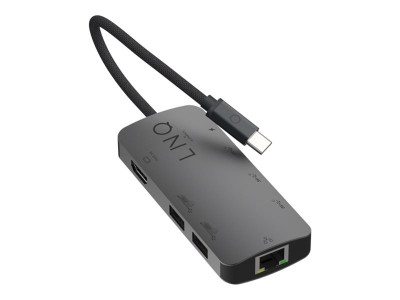 Linq : 8IN1 USB-C HUB 8K HDMI/RJ45 LINQ - GREY