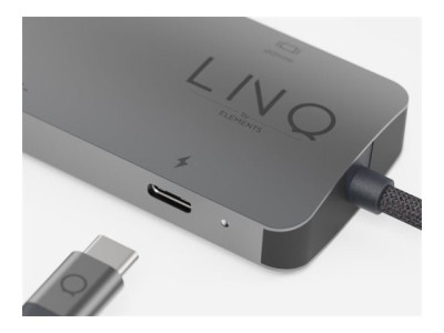 Linq : 8IN1 USB-C HUB 8K HDMI/RJ45 LINQ - GREY
