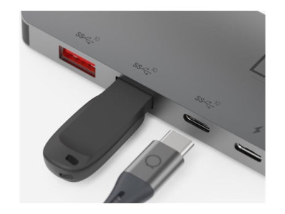 Linq : 8IN1 USB-C HUB 8K HDMI/RJ45 LINQ - GREY