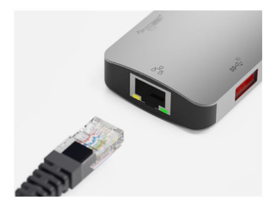 Linq : 8IN1 USB-C HUB 8K HDMI/RJ45 LINQ - GREY