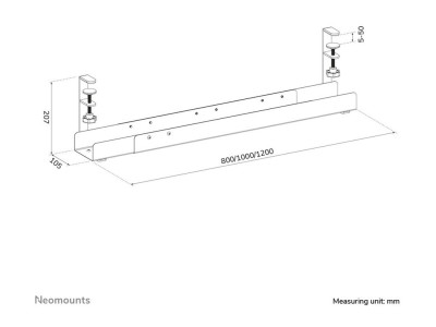 Neomounts : CABLE TRAY CLAMP-ON DESIGN UNIVERSAL