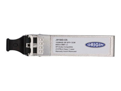 Origin Storage : ORIGIN 10G SFP+ LC SR 300M MMF TRANSCEIVER HP ARUBA COMPATIBLE