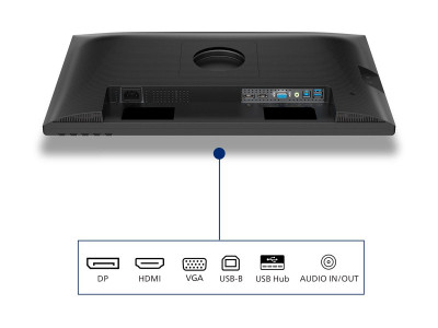 Philips : 24IN IPS FHD 300CD/ HDMI/VGA/DP/4USB/USB-B/HP/HAS