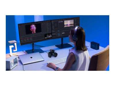 Viewsonic : 27IN IPS 4K 400CD/2HDMI/ DP/3USB/USB-C DOCK/TBT/HP/HAS