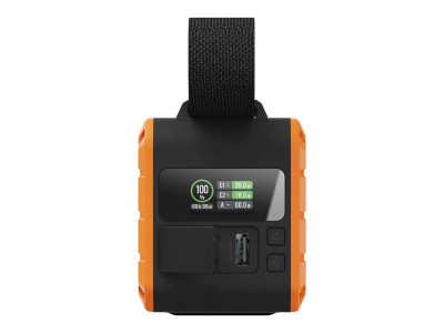 Xtorm : RUGGED FLASHLIGHT POWERBANK 40K 40.000 100W TORCH BLACK ORANGE
