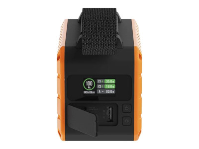 Xtorm : RUGGED FLASHLIGHT POWERBANK 40K 40.000 100W TORCH BLACK ORANGE