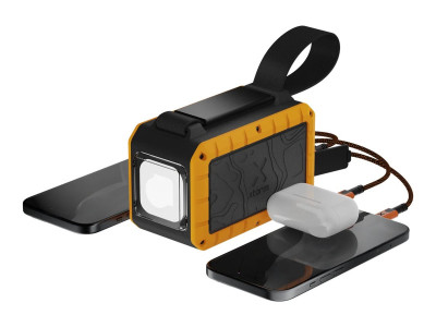 Xtorm : RUGGED FLASHLIGHT POWERBANK 40K 40.000 100W TORCH BLACK ORANGE