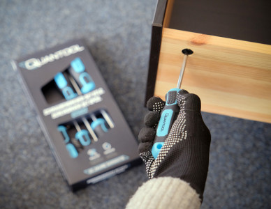 QUANTOOL Schraubendreher-Satz, 6-teilig, schwarz/blau