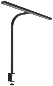 UNiLUX Lampe de bureau à LED STRATA 80, pince, noir