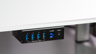 LogiLink USB 3.0 Industrie-Hub, 4-Port, schwarz