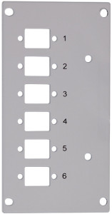 LogiLink Frontblende für Spleißverteiler, für 12 Ports