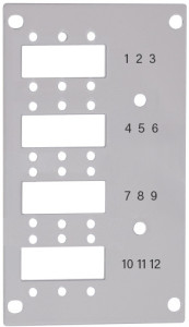 LogiLink Frontblende für Spleißverteiler, für 12 Ports